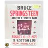 Image 1 : 1975 BRUCE SPRINGSTEEN CONCERT POSTER REPRO