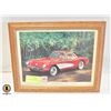 Image 1 : 1957 CORVETTE PICTURE FRAMED