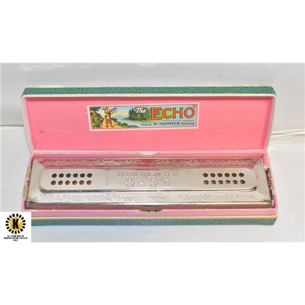 VINTAGE HOHNER  THE ECHO  HARMONICA- MADE IN