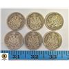 Image 1 : 1970'S CANADIAN 50 CENT COINS- LOT OF 6