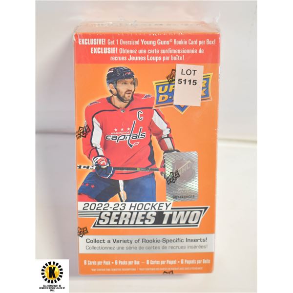 SEALED BOX OF UPPER DECK 22-23 SERIES TWO HOCKEY