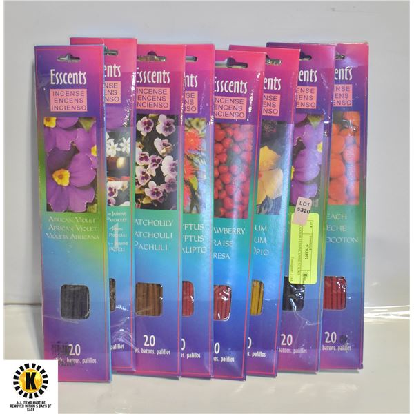 10 ASSORTED INCENSE STICKS