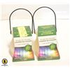 Image 1 : 2 COLOR CHANGING LED CITRONELLA PATIO CANDLES