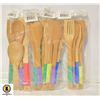 Image 1 : 4 SETS OF WOODEN KITCHEN UTENSILS