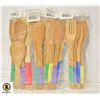 Image 1 : 4 SETS OF WOODEN KITCHEN UTENSILS