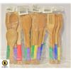 Image 1 : 4 SETS OF WOODEN KITCHEN UTENSILS