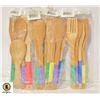 Image 1 : 4 SETS OF WOODEN KITCHEN UTENSILS