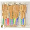 Image 1 : 4 SETS OF WOODEN KITCHEN UTENSILS