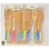 Image 1 : 4 SETS OF WOODEN KITCHEN UTENSILS