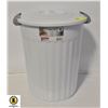 Image 1 : WHITE STERILITE 24QT UTILITY GARBAGE CAN