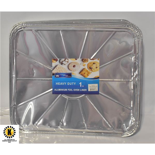 10 HEAVY DUTY TIN FOIL OVEN LINERS