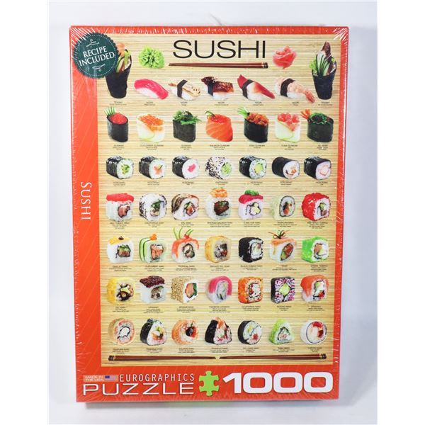 NEW 1000PC SUSHI THEME PUZZLE