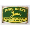 Image 1 : NEW 8" X 12" METAL WALL ART "JOHN DEERE"