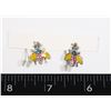 Image 1 : NEW RHINESTONE DROP WASP EARRINGS