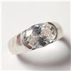 Image 1 : BZ1428-36 SILVER CZ RING