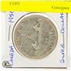 Image 1 : 1951 SILVER CANADIAN $1 DOLLAR COIN