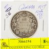 Image 1 : 1917 CANADIAN KING GEORGE SILVER HALF DOLLAR