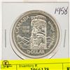 Image 1 : 1958 CANADIAN SILVER DOLLAR