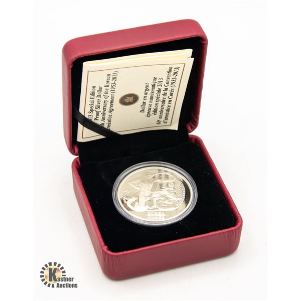 2013  .999 FINE SILVER PROOF DOLLAR - 60TH ANN.