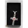 SILVER ALLOY KNIGHTS TEMPLAR CROSS WITH CHAIN