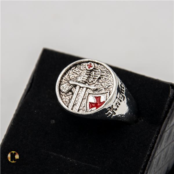 NEW MENS KNIGHTS TEMPLAR RING SIZE 11