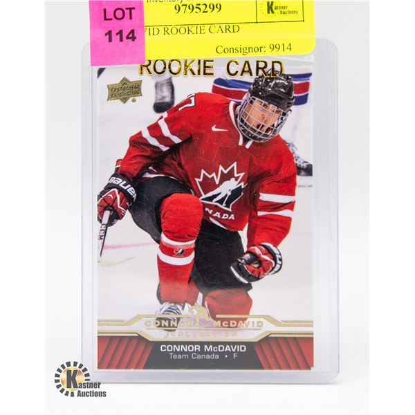 UPPER-DECK MCDAVID ROOKIE CARD