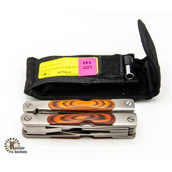 SWISS TECH MULTI TOOL IN BLACK POUCH