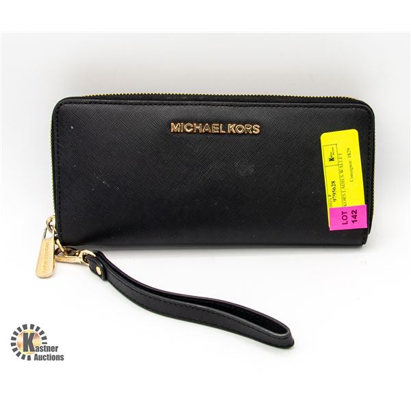 MICHAEL KORS LADIES WALLET (BLACK)