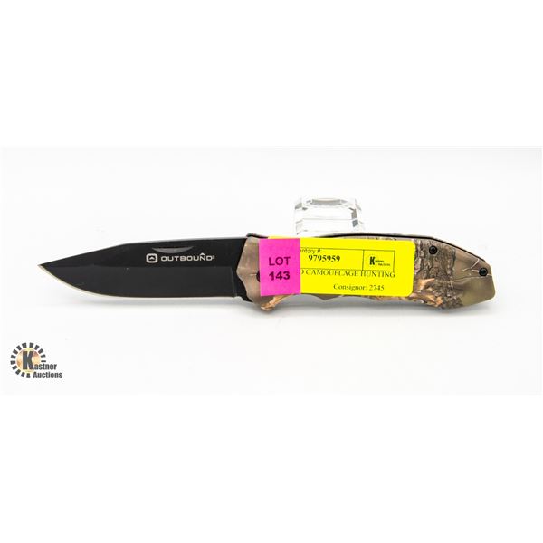 OUTBOUND CAMOUFLAGE HUNTING  KNIFE