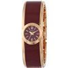 NEW CARAVELLE NEW YORK BURGUNDY ENAMEL DIAL