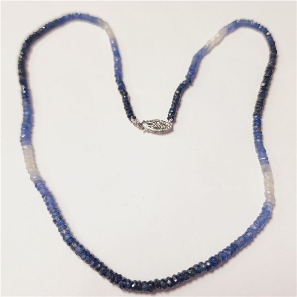 BZ1521-145 10K SAPPHIRE 16"(20+CT) NECKLACE