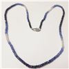 BZ1521-145 10K SAPPHIRE 16"(20+CT) NECKLACE