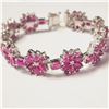Image 1 : BZ1521-144 SILVER RUBY 7.5" BRACELET