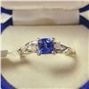 Image 1 : BZ1521-136 10K TANZANITE/DIAMOND RING