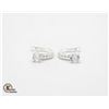 Image 1 : EARRINGS WITH CLEAR ACCENTS STAMPED 925
