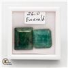 Image 1 : 26.0 CT EMERALD CUT SHAPED EMERALD COLOR ENHANCED