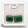Image 1 : 17.00 CT EMERALD CUT SHAPED EMERALD COLOR