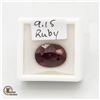 Image 1 : 9.15 CT OVAL SHAPED RUBY COLOR ENHANCED