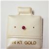 Image 1 : BZ1521-110 14K RUBY NOSE PIN