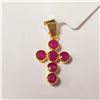 Image 1 : BZ1521-114 18K RUBY PENDANT