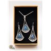 NEW PENDANT NECKLACE EARRINGS SET W/