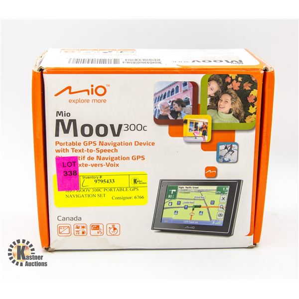 MIO MOOV 300C PORTABLE GPS NAVIGATION SET