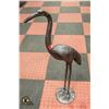 Image 1 : 35 INCH LARGE METAL GARDEN CRANE
