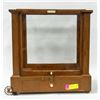 Image 1 : VINTAGE ANALYTICAL SCALE CABINET AS IS CRACKED