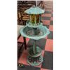 TALL DECORATIVE SOLAR 'LAMP' BIRD BATH