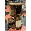 Image 1 : KITTEN SMALL SCRATCHER TREE BROWN APPROX 21" TALL