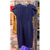 Image 2 : CALVIN KLIEN SIZE 6 DARK BLUE TULIP SLEEVED DRESS