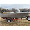 Image 1 : *OFF SITE* ALUMINUM BOAT WITH TRAILER MODEL 1576