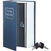 NEW REPACK AMZ BASICS BOOK SAFE, KEY LOCK, BLUE