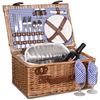 Image 1 : NEW UNPACKED RURALIT WICKER PICNIC BASKET SET